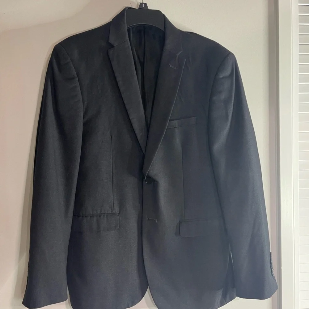 Elegant Charcoal Men's Blazer